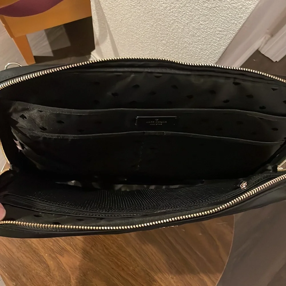 kate spade Black Laptop Sleeve with Front Zip Pocket